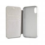 Mercedes-Benz NEW BOW II Booktype Case - кожен калъф (естествена кожа), тип портфейл за iPhone XS, iPhone X (червен) 4