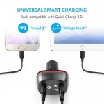 Anker PowerDrive+ 2 Ports Quick Charge 3.0 42W Dual USB Car Charger с PowerIQ - зарядно за кола с два USB изхода и технология за бързо зареждане (черен) 3