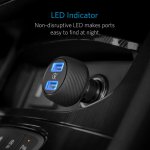Anker PowerDrive Speed 2 Ports Quick Charge 3.0 39W Dual USB Car Charger с PowerIQ и VoltageBoost - зарядно за кола с два USB изхода и технология за бързо зареждане (черен) 4