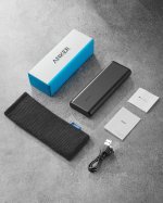 Anker PowerCore 20100 mAh Power Bank с PowerIQ и VoltageBoost - външна батерия с 2 USB изхода за зареждане на мобилни устройства (черен) 7