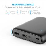 Anker PowerCore Compact 13000 mAh с PowerIQ и VoltageBoost - преносима външна батерия с 2 USB изхода за зареждане на мобилни устройства (черен) 4