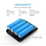 Anker PowerCore Compact 13000 mAh с PowerIQ и VoltageBoost - преносима външна батерия с 2 USB изхода за зареждане на мобилни устройства (черен) 5