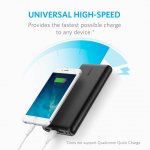 Anker PowerCore 26800 mAh с PowerIQ и VoltageBoost - преносима външна батерия с 3 USB изхода за зареждане и 2 microUSB входа за презареждане (черен) 1