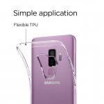 Spigen Liquid Crystal Case - тънък качествен термополиуретанов кейс за Samsung Galaxy S9 Plus (прозрачен) 4