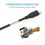 Anker Powerline Lightning cable - сертифициран Lightning кабел за iPhone, iPad и iPod с Lightning (0,9 м) (тъмносив) 1