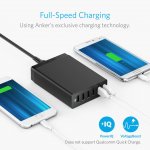 Anker PowerPort 6 Ports (60W) с PowerIQ и VoltageBoost - захранване с 6 x USB изхода за мобилни телефони и таблети (черен) 1