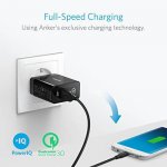 Anker PowerPort+ 1 18W Quick Charge 3.0 USB Charger с PowerIQ - захранване за ел. мрежа с USB изход, технология за бързо зареждане и microUSB кабел (черен) 2