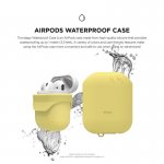 Elago Airpods Waterproof Case - водоустойчив силиконов калъф за Apple Airpods (жълт) 1