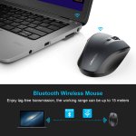 TeckNet BM308 Bluetooth Mouse - ергономична безжична мишка с блутут (за PC) (черна) 2