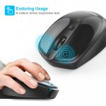 TeckNet M005 2.4G Wireless Mouse - малка безжична мишка (за Mac и PC) (черна) 1