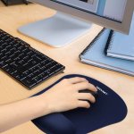 TeckNet G105 Office Mouse Pad - ергономична подложка за мишка с накитник (син) 2