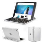 TeckNet X372 iPad Mini Keyboard Cover - безжична клавиатура с магнитно захващане за iPad mini (сребрист) 3