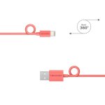TeckNet P101 Apple MFi Certified Lightning to USB Cable 1m. - изключително здрав и качествен Lightning кабел за iPhone, iPad, iPod с Lightning (1 метър) (розов) 3