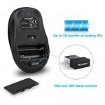 Tecknet Office Slim X615 2.4G  - комплект устойчива на течности клавиатура и безжична мишка за офиса (черен) 5