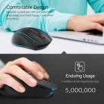 TeckNet M106 Wireless Mouse - ергономична безжична мишка (за Mac и PC) 3