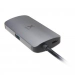 A-solar Xtorm XC003 USB-C Hub 3in1 4K HDMI, USB-C & USB-A - мултифункционален хъб за свързване на допълнителна периферия за MacBook и устройства с USB-C (тъмносив) 1