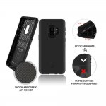 Patchworks Level ITG Case - хибриден удароустойчив TPU калъф за Samsung Galaxy S9 (черен) 3