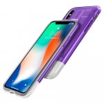 Spigen Classic C1 Case - хибриден кейс с висока степен на защита за iPhone XS, iPhone X (лилав) 3