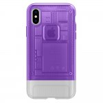 Spigen Classic C1 Case - хибриден кейс с висока степен на защита за iPhone XS, iPhone X (лилав) 1