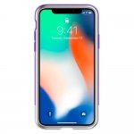 Spigen Classic C1 Case - хибриден кейс с висока степен на защита за iPhone XS, iPhone X (лилав) 5