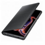 Samsung LED View Cover EF-NN960PBEGWW - оригинален кожен калъф през който виждате информация от дисплея за Samsung Galaxy Note 9 (черен) 2