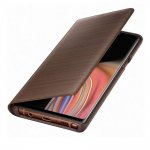Samsung LED View Cover EF-NN960PAEGWW - оригинален кожен калъф през който виждате информация от дисплея за Samsung Galaxy Note 9 (кафяв) 2