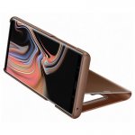 Samsung Clear View Stand Cover EF-ZN960CA - оригинален кейс с поставка, през който виждате информация от дисплея за Samsung Galaxy Note 9 (кафяв) 4