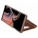 Samsung Clear View Stand Cover EF-ZN960CA - оригинален кейс с поставка, през който виждате информация от дисплея за Samsung Galaxy Note 9 (кафяв) 5