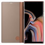 Samsung Clear View Stand Cover EF-ZN960CA - оригинален кейс с поставка, през който виждате информация от дисплея за Samsung Galaxy Note 9 (кафяв) 3