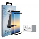 Eiger 3D Glass Edge to Edge Curved Tempered Glass - калено стъклено защитно покритие с извити ръбове за целия дисплея на Samsung Galaxy Note 9 (черен-прозрачен) 6