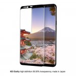 Eiger 3D Glass Edge to Edge Curved Tempered Glass - калено стъклено защитно покритие с извити ръбове за целия дисплея на Samsung Galaxy Note 9 (черен-прозрачен) 4