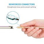 Anker Powerline+ Nylon Micro USB cable 1.8m - качествен плетен кабел за зареждане на устройства с microUSB (1.8 м) (златист) 4