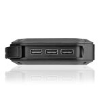 4smarts Solar Wireless Qi Power Bank TitanPack 20,000mAh - соларна удароустойчива външна батерия с безжично зареждане, три USB изхода и LED фенер  5