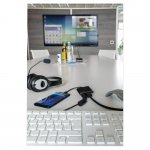 4smarts Converter OfficeCord - USB-C хъб за смартфони със Samsung Dex и Huawei Easy Projection и мобилни устройства с USB-C (черен) 2