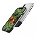 Spigen Classic One Case - хибриден кейс с висока степен на защита за iPhone XS, iPhone X (сив) 4