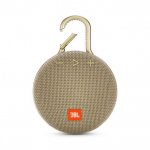 JBL Clip 3 - водоустойчив безжичен портативен спийкър (с карабинер) с микрофон за мобилни устройства (златист)  1