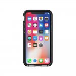 Tech21 Evo Check Case - хибриден кейс с висока защита за iPhone XS, iPhone X (черен-прозрачен) 1