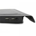 Omega Stand Coolwave - егрономична охлаждаща поставка с тих вентилатор за Mac и преносими компютри (бял) 3