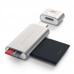 Satechi USB-C МicroSD/SD Card Reader - четец за microSD и SD карти памет за мобилни устройства (сребрист) 2