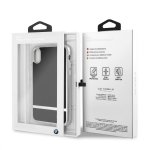 BMW Signature Aluminium Stripe Silicone Hard Case - твърд силиконов кейс за iPhone XS, iPhone X (черен) 3