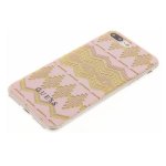 Guess Aztec Soft TPU Case - дизайнерски термополиуретанов кейс за iPhone 8 Plus, iPhone 7 Plus, iPhone 6S Plus, iPhone 6 Plus (прозрачен-златист) 1