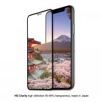 Eiger 3D Glass Full Screen Tempered Glass Screen Protector - калено стъклено защитно покритие с извити ръбове за целия дисплей на iPhone XS Max (черен-прозрачен) 4