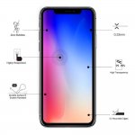 Eiger 3D Glass Full Screen Tempered Glass Screen Protector - калено стъклено защитно покритие с извити ръбове за целия дисплей на iPhone XS Max (черен-прозрачен) 5