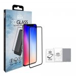 Eiger 3D Glass Full Screen Tempered Glass Screen Protector - калено стъклено защитно покритие с извити ръбове за целия дисплей на iPhone XS Max (черен-прозрачен) 6