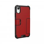 Urban Armor Gear Metropolis - удароустойчив хибриден кейс тип портфейл за iPhone XR (червен) 2