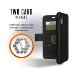 Urban Armor Gear Metropolis - удароустойчив хибриден кейс тип портфейл за iPhone XR (черен) 6