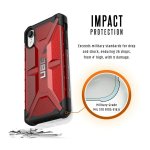 Urban Armor Gear Plasma - удароустойчив хибриден кейс за iPhone XR (червен) 5