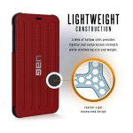 Urban Armor Gear Metropolis - удароустойчив хибриден кейс тип портфейл за iPhone XS Max (червен) 8