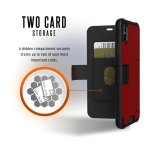 Urban Armor Gear Metropolis - удароустойчив хибриден кейс тип портфейл за iPhone XS Max (червен) 6