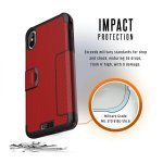 Urban Armor Gear Metropolis - удароустойчив хибриден кейс тип портфейл за iPhone XS Max (червен) 7